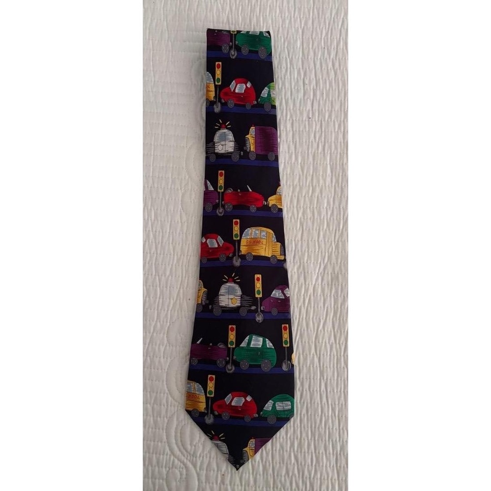 “TrafficLights” by Caila Age 10 Artwork @ Save the Children Men’s Tie 100% Silk - Picture 1 of 7